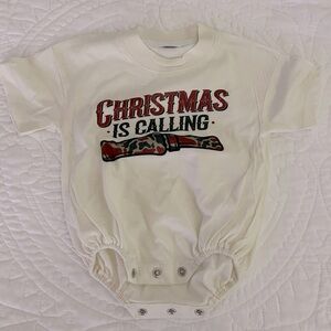 Duck call Christmas baby onesie